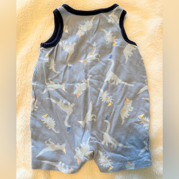 2018 Baby GAP Dinosaur Party Hat Romper - 3/6 Months - Picture 2 of 9